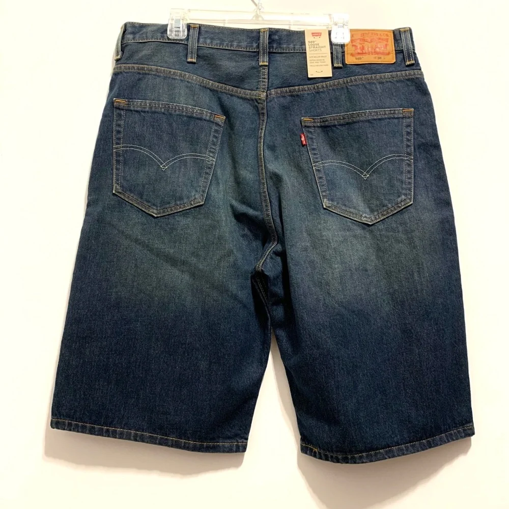 🆕 Levi's 569 Loose Straight Fit Jean Shorts_7